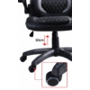 Kép 2/4 - Racing Opus gaming szék fekete-szürke (BGEU-A135) 2
