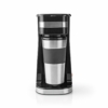 Kép 1/5 - Nedis KACM300FBK egyadagos Kávéfőző + duplafalú utazóbögre fekete