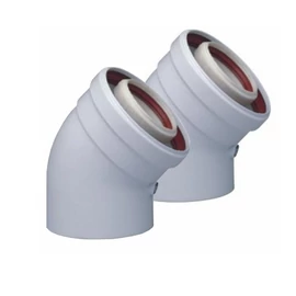 Tricox PPs/Alu D80/125 könyök, 45° (2db)