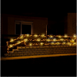 Home KKL 500F/WW Led-es sziporkázó fényfüzér, meleg-/melegfehér, 500 led, kültéri 35m