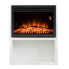 HUNOR Beta szabadonálló elektromos látványkandalló (fehér) beépíthető kandallóbetét, magas hatásfokkal, 25.0 cm x 66.0 cm x 85.0 cm, modern kivitel