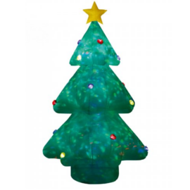 Home KD 240 K Felfújható karácsonyfa, 240 cm, belső led projektorral