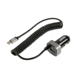 Lampa USB Type-C töltő + USB aljzat - 3000mA