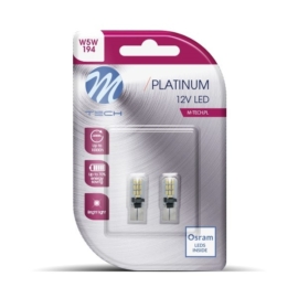 M-Tech Platinum Canbus 20xSMD LED izzó pár - W5W - T10 - 12V - Fehér