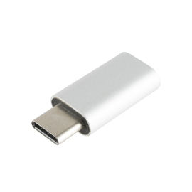 USB-C dugó - microUSB-B aljzat átalakító, fém