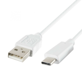 USB-C töltőkábel, 1m, fehér