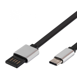 USB-C töltőkábel, lapos, 2m