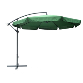ROJAPLAST EXCLUSIVE függő napernyő hajtókarral, zöld - ø 300 cm