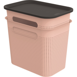 ROTHO Brisen pink műanyag tároló doboz szett tetővel 2X7 L - rózsaszín