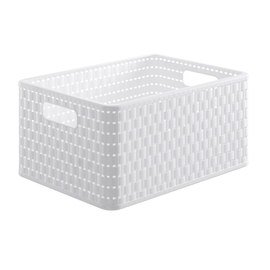 ROTHO Country műanyag tároló doboz, A4/18L, fehér