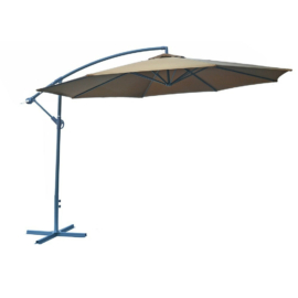 ROJAPLAST 8080 függő napernyő, hajtókarral - barna - ø 350 cm