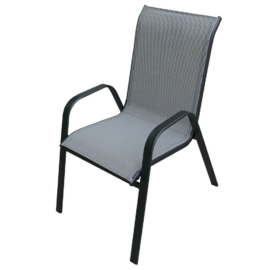 ROJAPLAST XT1012C fém kerti szék - szürke