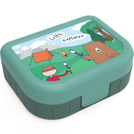 ROTHO "Little explorer" műanyag uzsonnás doboz gyerekeknek 0,1 L - zöld