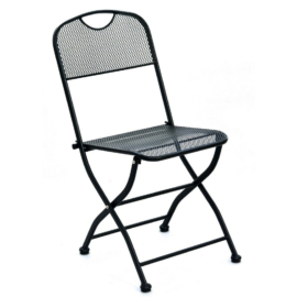 ROJAPLAST Zwmc-45 fém kerti összecsukható szék - fekete