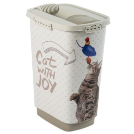 ROTHO Cody "cat with joy" műanyag táptartó 25 L - állatmintás