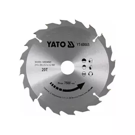 YATO Fűrésztárcsa fához 210x30mm 20T