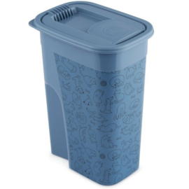 ROTHO Flo műanyag táptartó 4.1 L - kék/ állatmintás