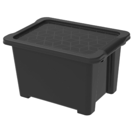 ROTHO Evo easy műanyag tároló doboz, 15 L - fekete