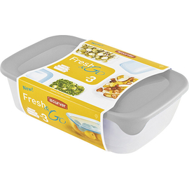 CURVER Fresh&Go műanyag ételtartó doboz mix - 0,5+1+2L