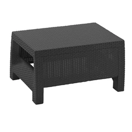 Keter corfu polyrattan kerti asztal - grafit