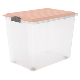 ROTHO Compact műanyag tároló doboz, 70L - rózsaszín