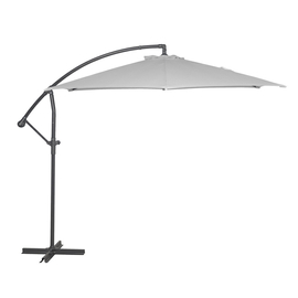 ROJAPLAST Free pole függő napernyő, hajtókarral - szürke - ø 300 cm