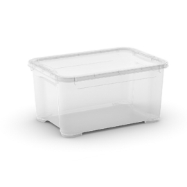 CURVER T Box "XS" műanyag tároló doboz fedéllel 13,5 L - átlátszó
