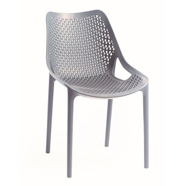 ROJAPLAST Bilros műanyag kerti szék, szürke