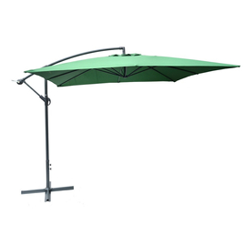 ROJAPLAST 8080 függő napernyő, hajtókarral - zöld - 270 x 270 cm