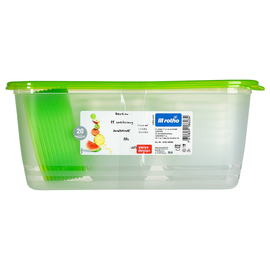 ROTHO Sunshine műanyag ételtartó doboz készlet, 11 db - zöld