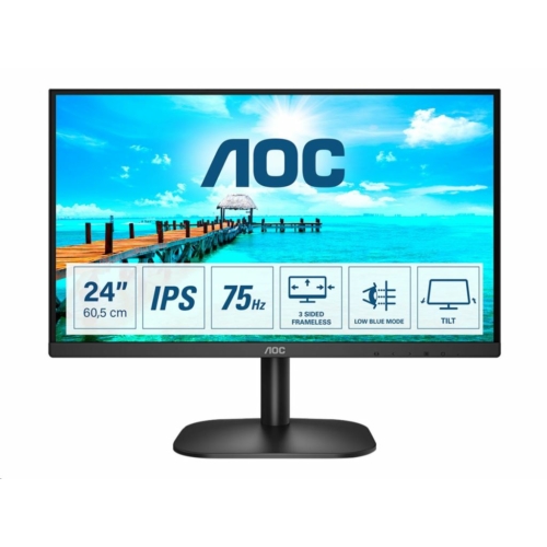 24" AOC 24B2XDA LCD monitor