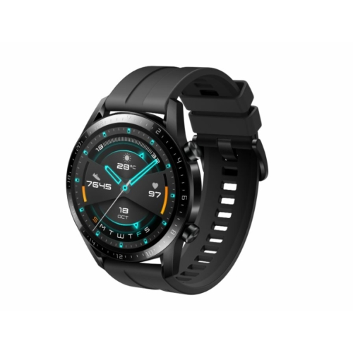 Huawei Watch GT 2 Sport (46 mm) fekete szilikon szíjjal