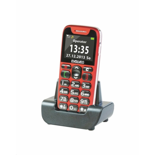 Evolveo EasyPhone EP-500 GSM mobiltelefon időseknek piros