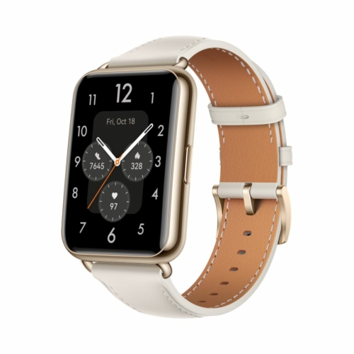 Huawei Watch Fit 2 Classic Edition okosóra holdfehér óratokkal és holdfehér bőrszíjjal (55029106)