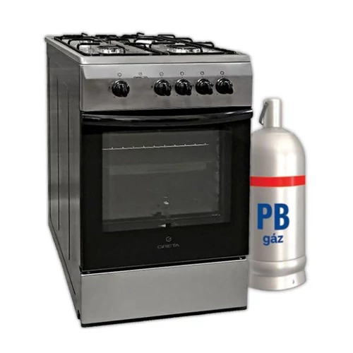 Greta PB gázpalackos tűzhely, inox, 14700012IX2 GG5770MN23X