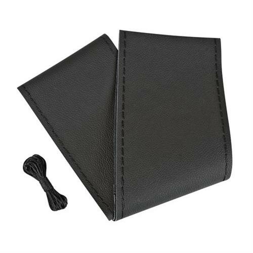 Lampa "Premium Leather" Varrható Bőr Kormányvédő - Fekete - 37-39cm