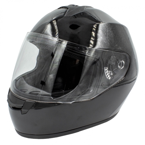 SHIDO Integral FF006 Motorkerékpáros Bukósisak - Fekete - M