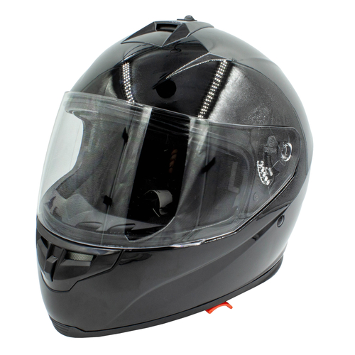 SHIDO Integral FF007 Motorkerékpáros Bukósisak - Dual Visor - Fekete - XL