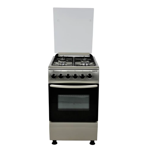 Kent/Fiesta 50x60  inox gáz-elektromos 4 égős Gáztűzhely