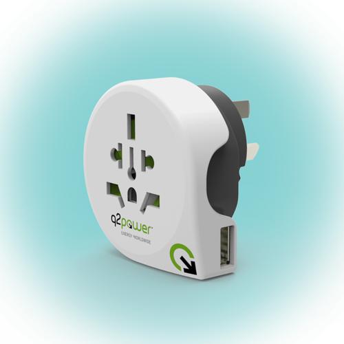 Utazó adapter "World to Australia USB" Q2