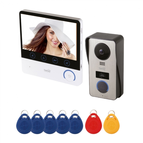 Video kaputelefon, 7"színes, RFID, bővíthető