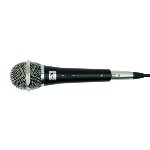 Kézi mikrofon, fekete, XLR-6,3mm