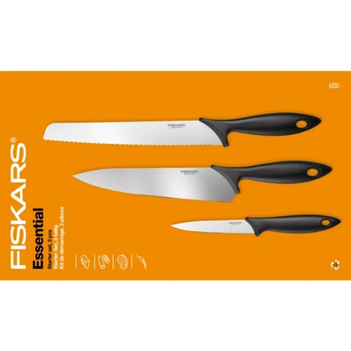 Fiskars Essential 3 db-os kezdő késkészlet új