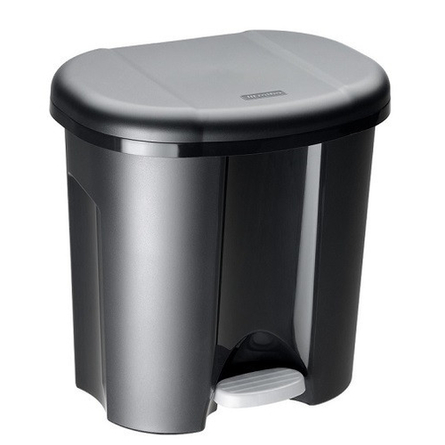 ROTHO Duo műanyag szelektív hulladéktároló, 2X10 L, fekete színben