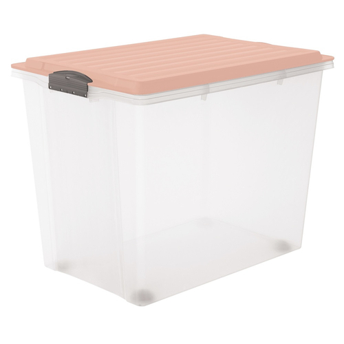 ROTHO Compact műanyag tároló doboz, 70L - rózsaszín