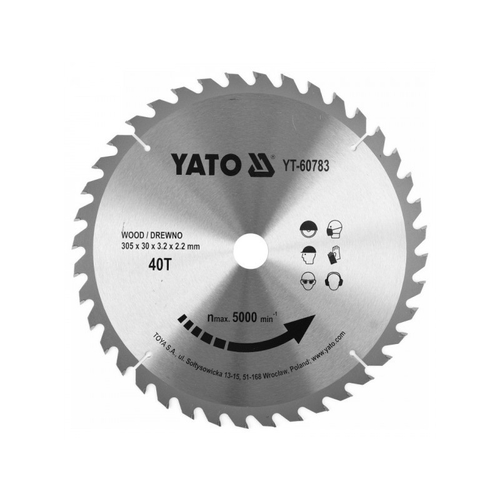 YATO Fűrésztárcsa fához 305 x 30 x 2,2 mm / 40T